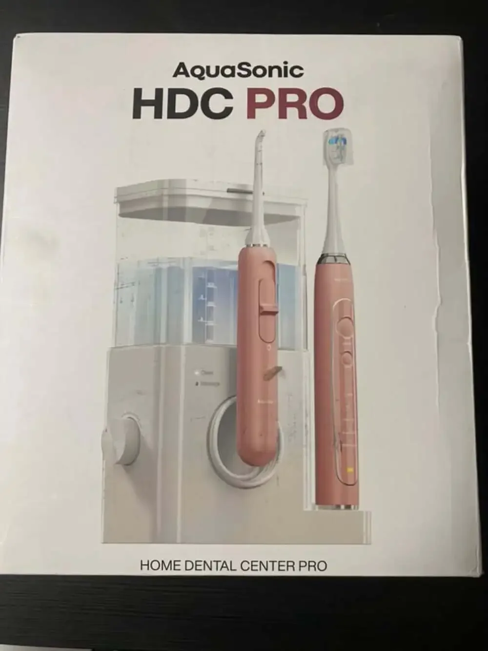 AquaSonic HDC Pro Home Dental Center Toothbrush & Water Flosser Combo Rose Gold